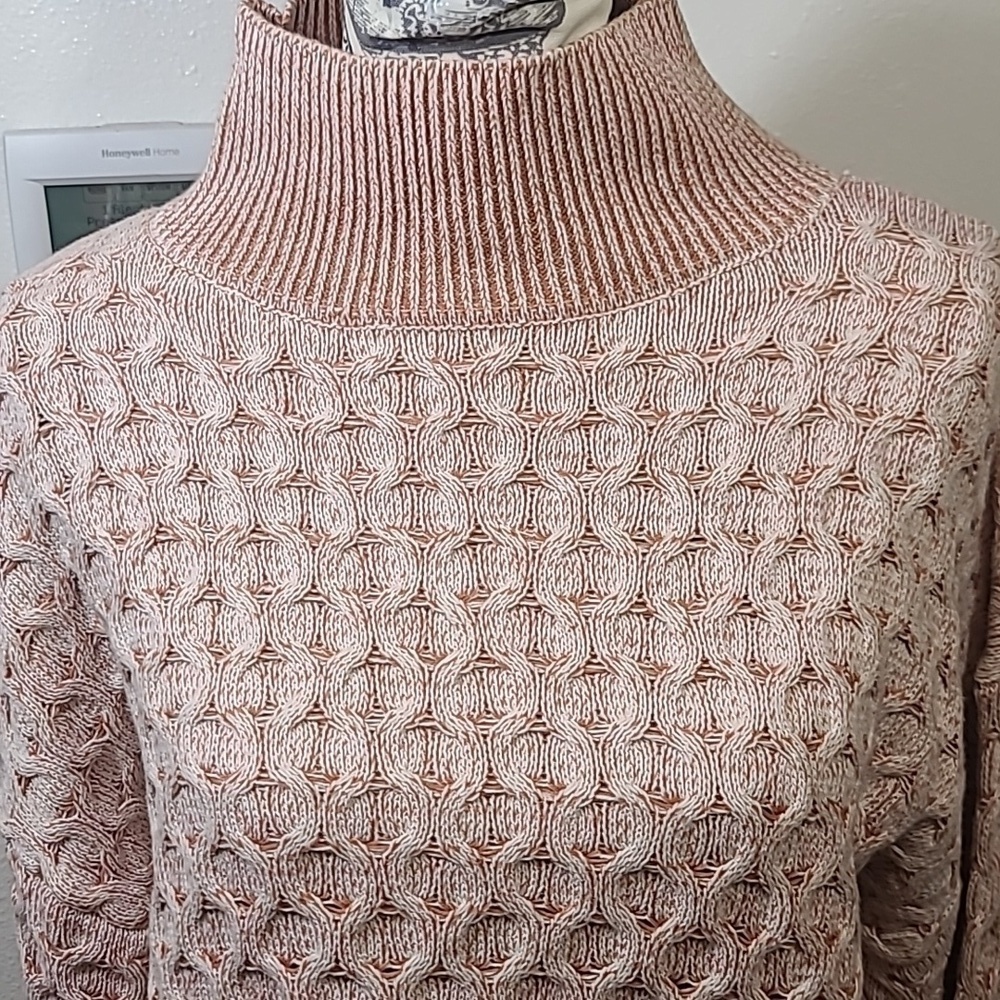 Knox Rose Chunky cable knit turtle neck sweater - Picture 4 of 12